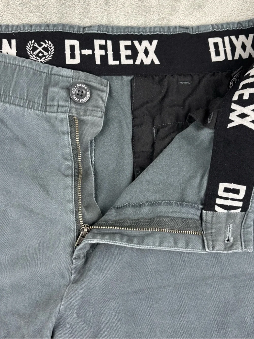 Dixxon Flannel Co Shorts Mens‎ Green D-Flexx Elastic Waistband Casual